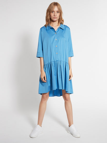 Ana Alcazar Blousejurken Blousejurk Fafyna Dames Blauw