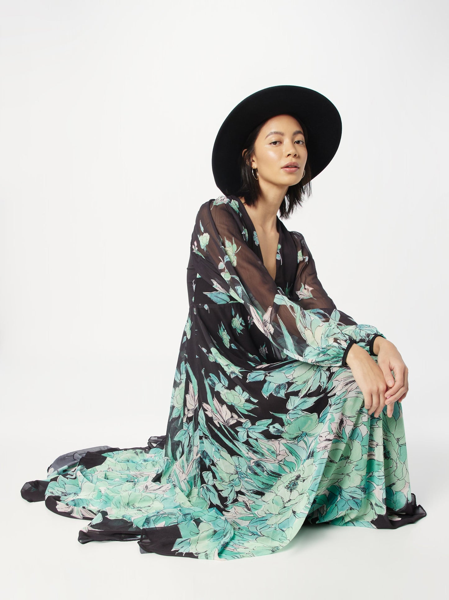 WAREHOUSE Maxi Jurken Jurk Dames Zwart