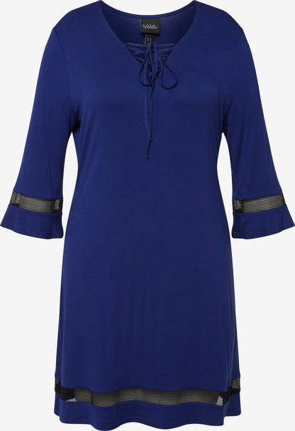 Ulla Popken Strandjurkjes Strandjurk Dames Violetblauw