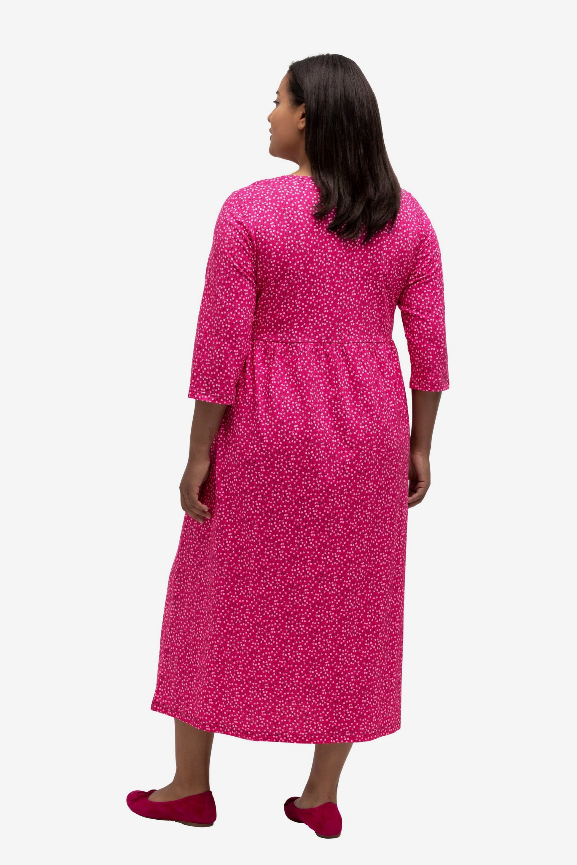 Ulla Popken Maxi Jurken Jurk Dames Magenta