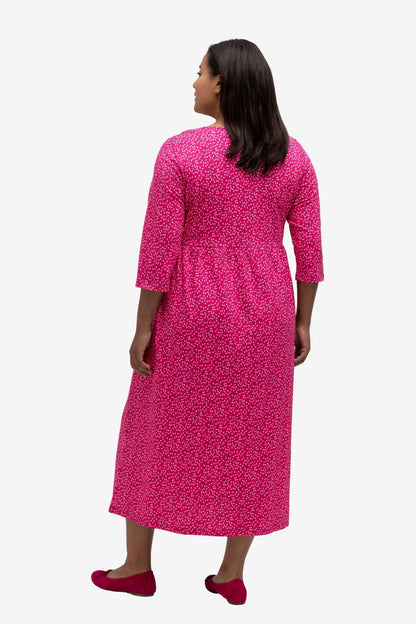 Ulla Popken Maxi Jurken Jurk Dames Magenta