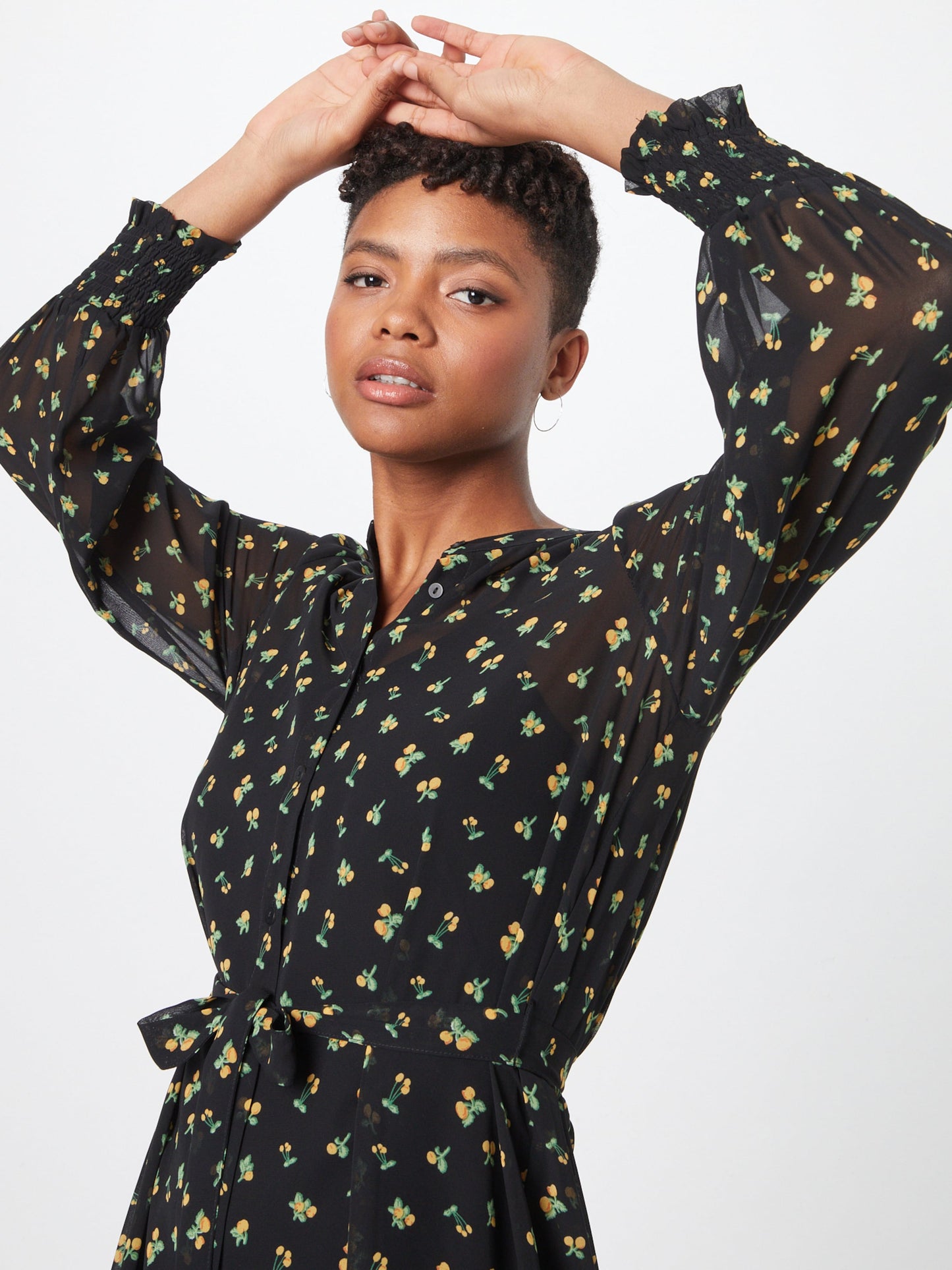 Moves Blousejurken Blousejurk Tansa Dames Zwart