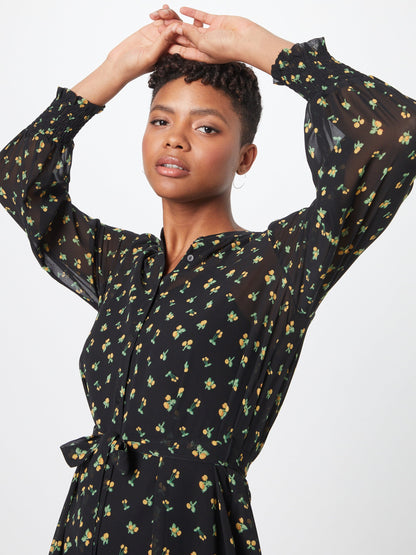 Moves Blousejurken Blousejurk Tansa Dames Zwart