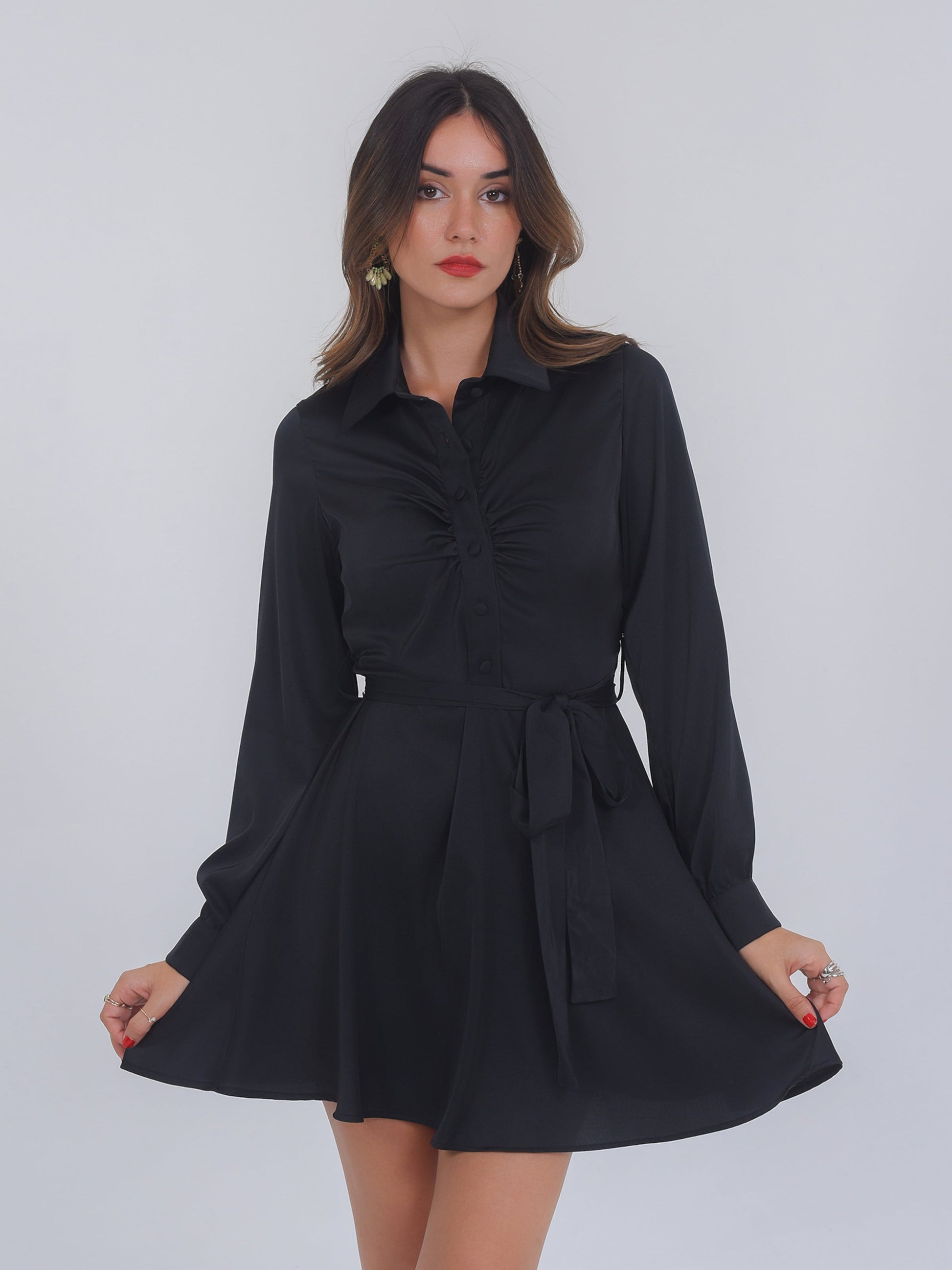  Blousejurken Blousejurk Linnea Dames Zwart