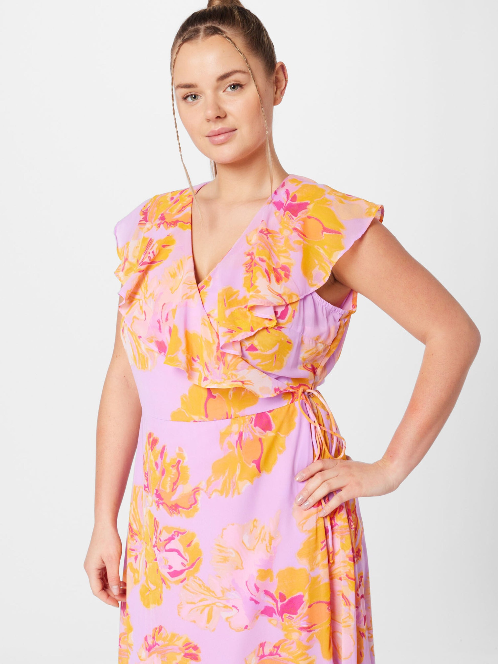 Vero Moda Curve Maxi Jurken Jurk Hope Dames Lila