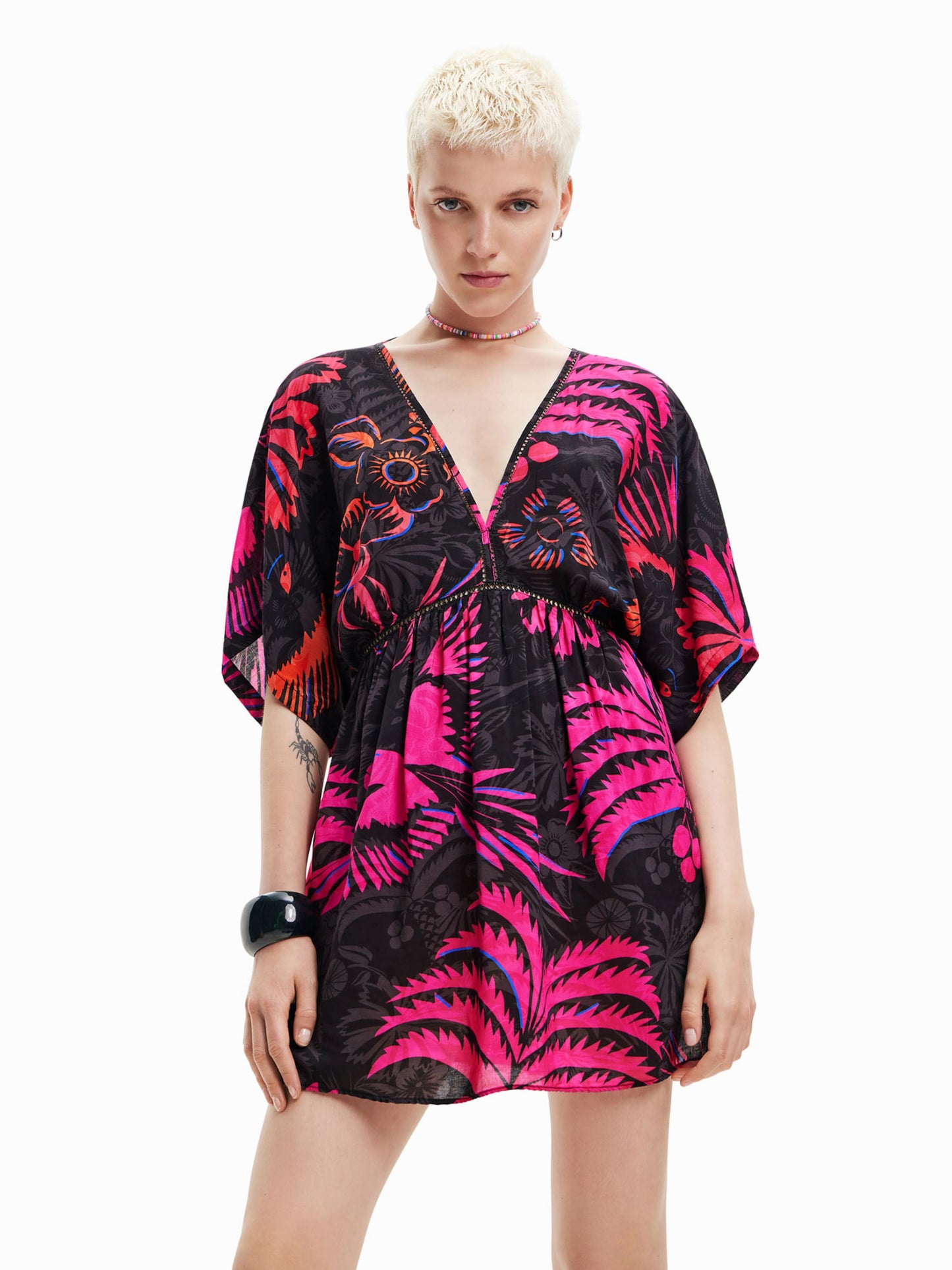 Desigual Strandjurkjes Strandjurk Samui Dames Zwart