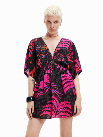 Desigual Strandjurkjes Strandjurk Samui Dames Zwart