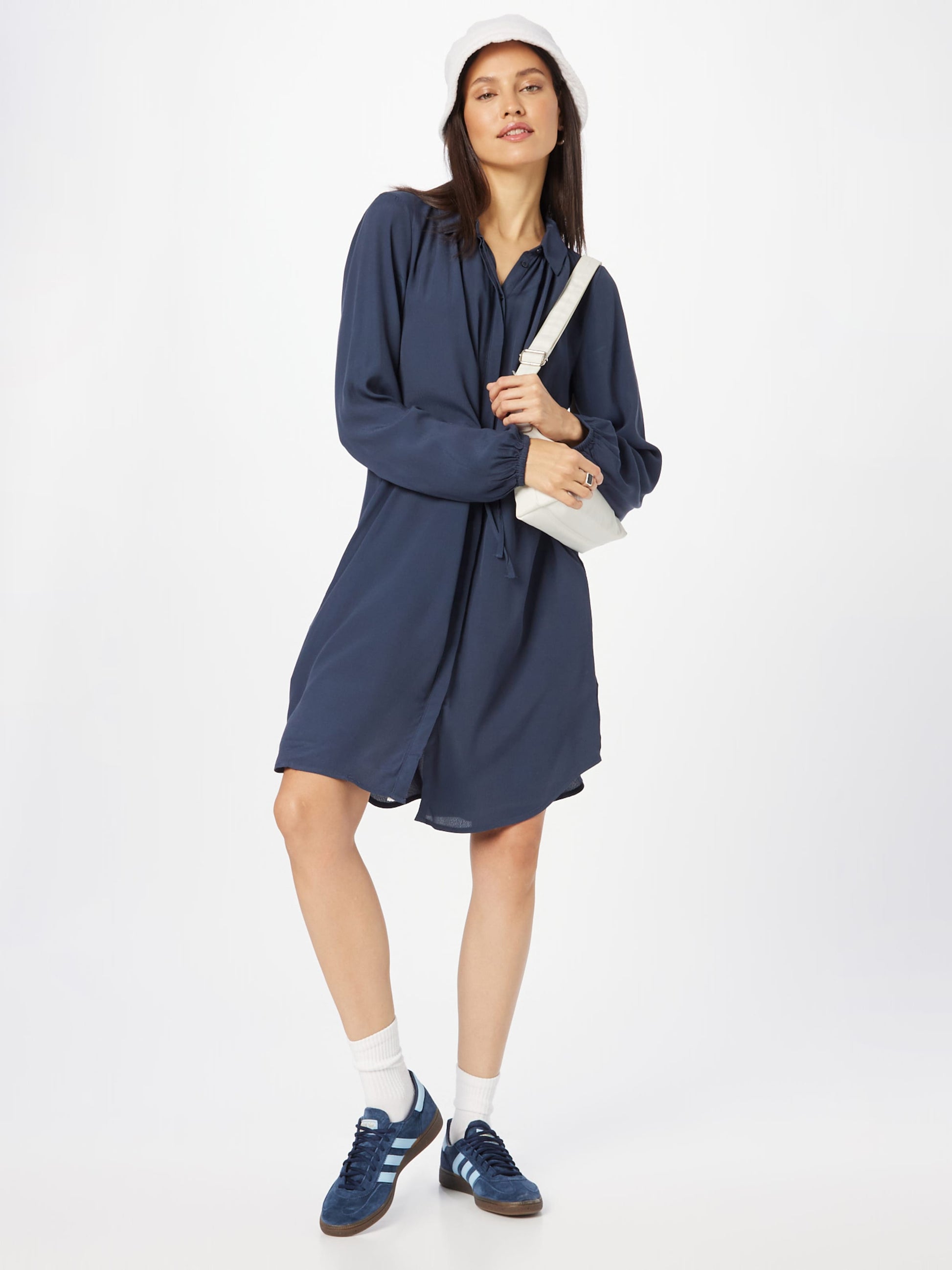 Soft Rebels Blousejurken Blousejurk Anna Dames Marine