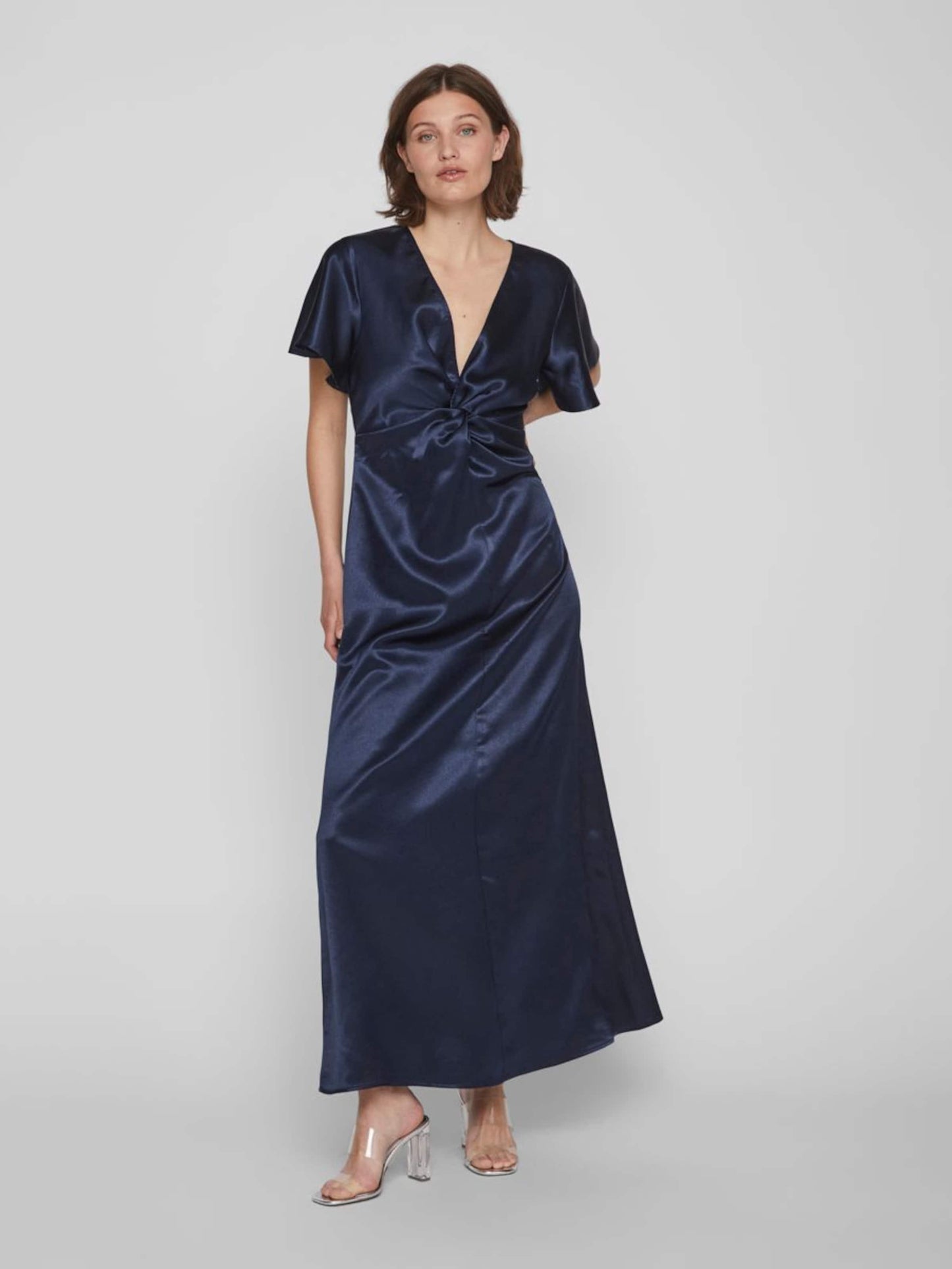 Vila Avondjurken Avondjurk Sittas Dames Navy