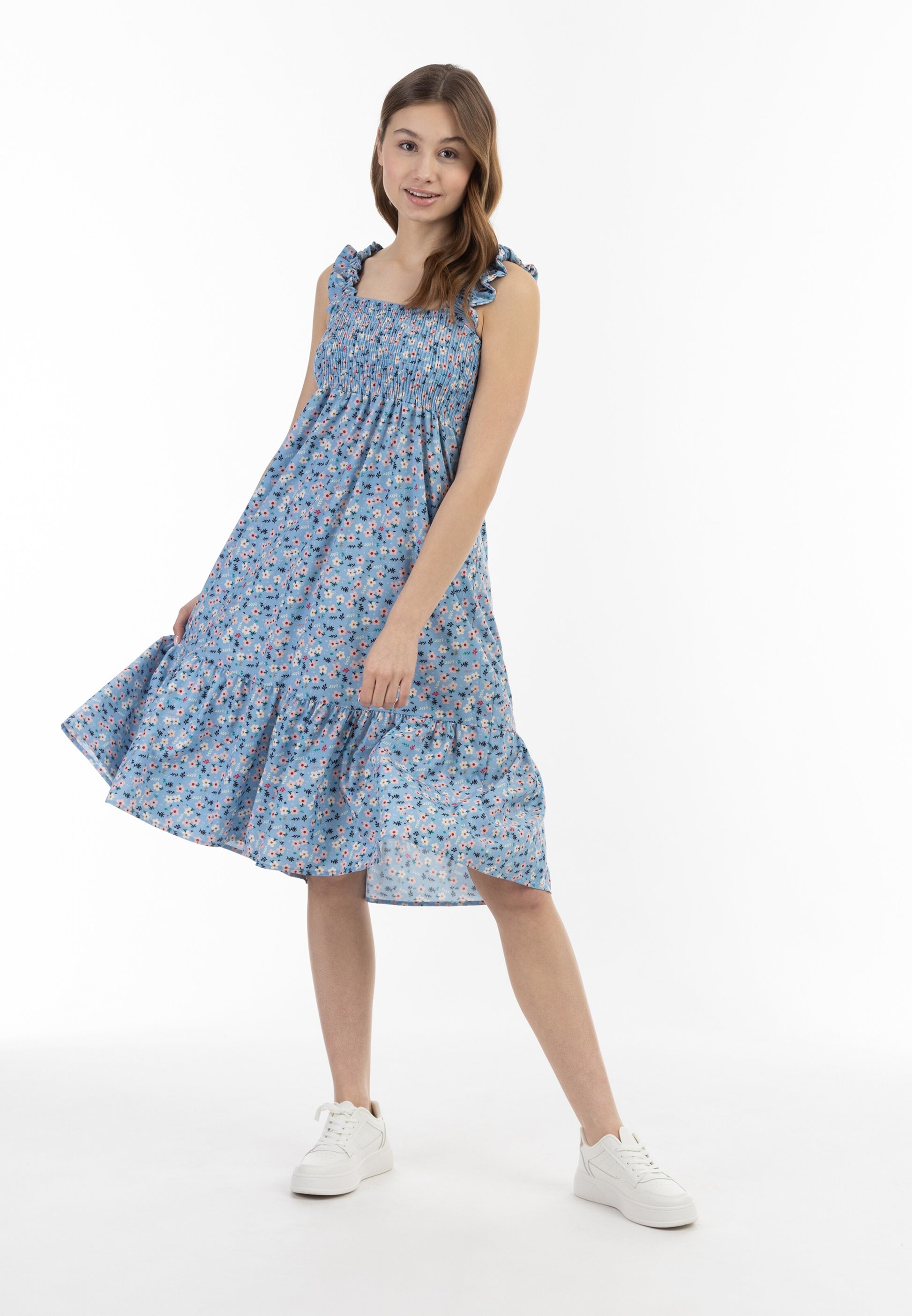MyMO Zomerjurken Zomerjurk Dames Lichtblauw