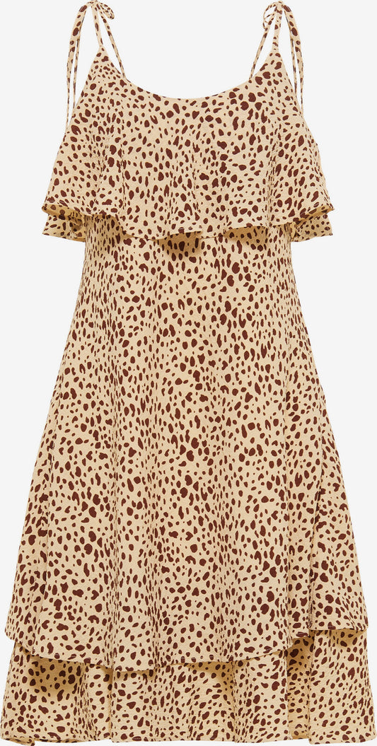 IZIA Zomerjurken Zomerjurk Dames Beige