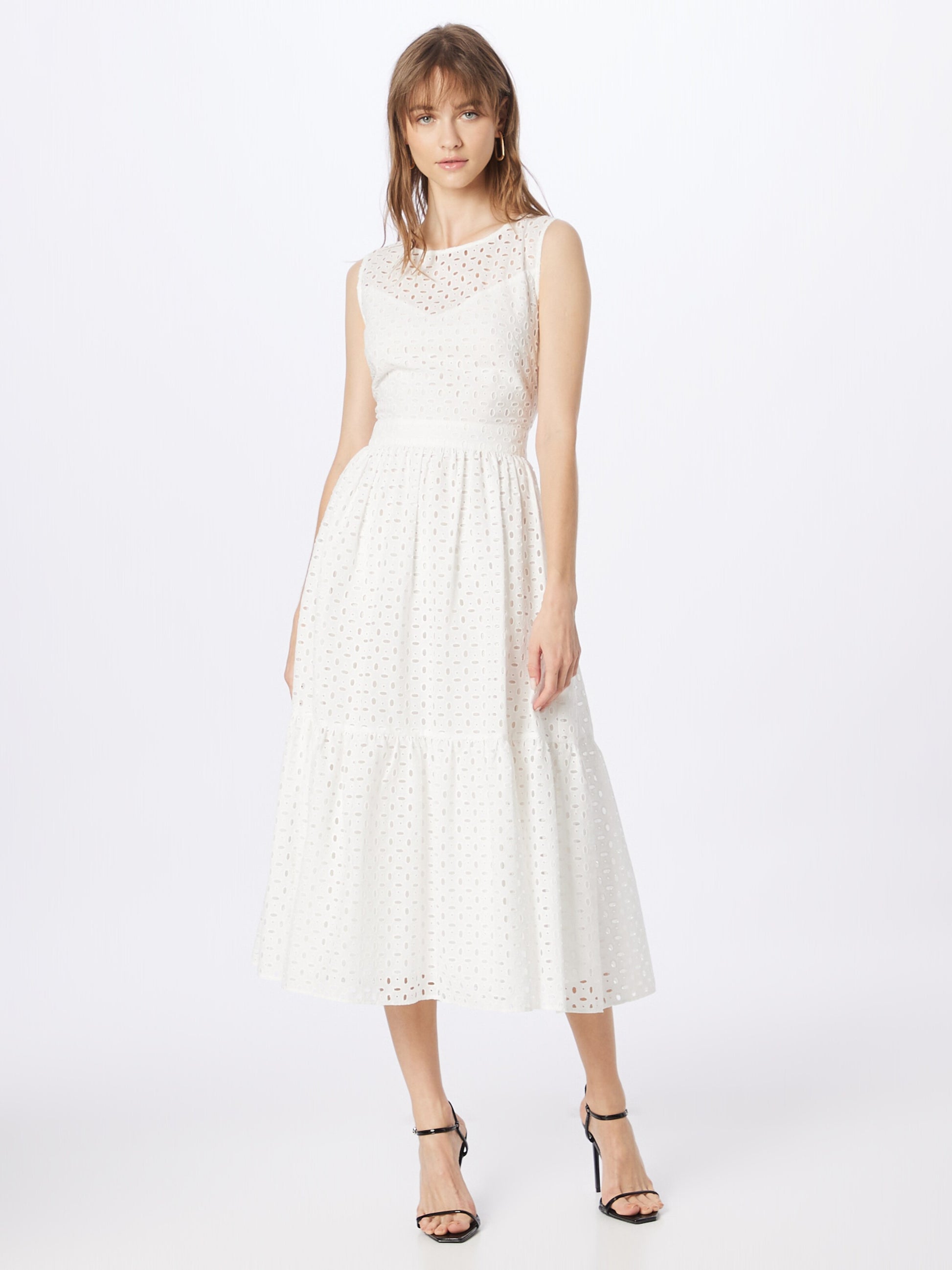 SWING Midi Jurken Jurk Dames Wit
