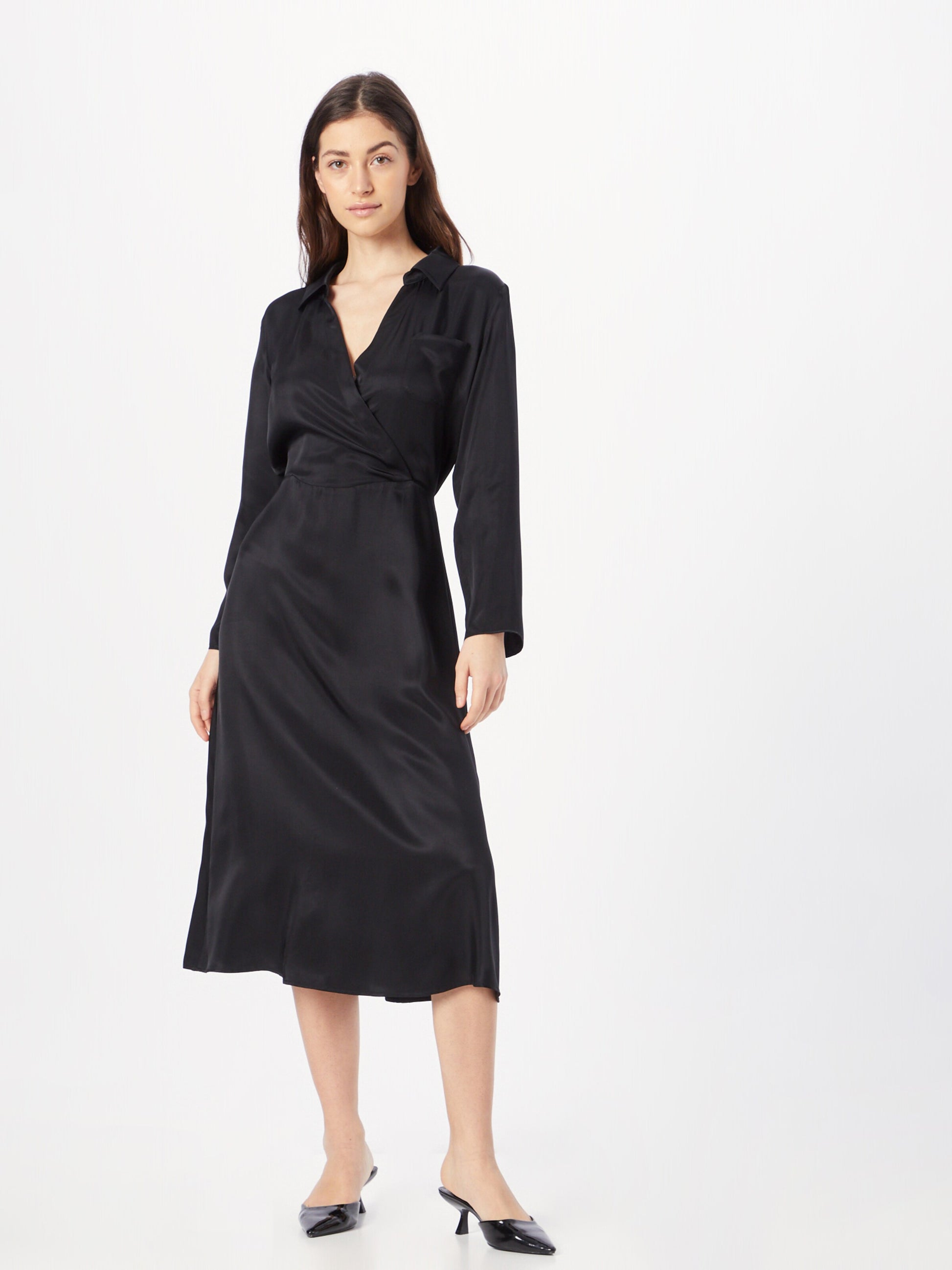 Armani Exchange Midi Jurken Jurk VESTITO Dames Zwart