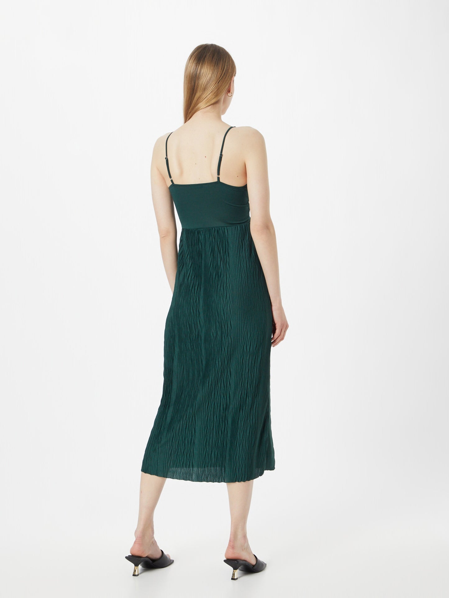 About You Midi Jurken Jurk Sunny Dames Donkergroen