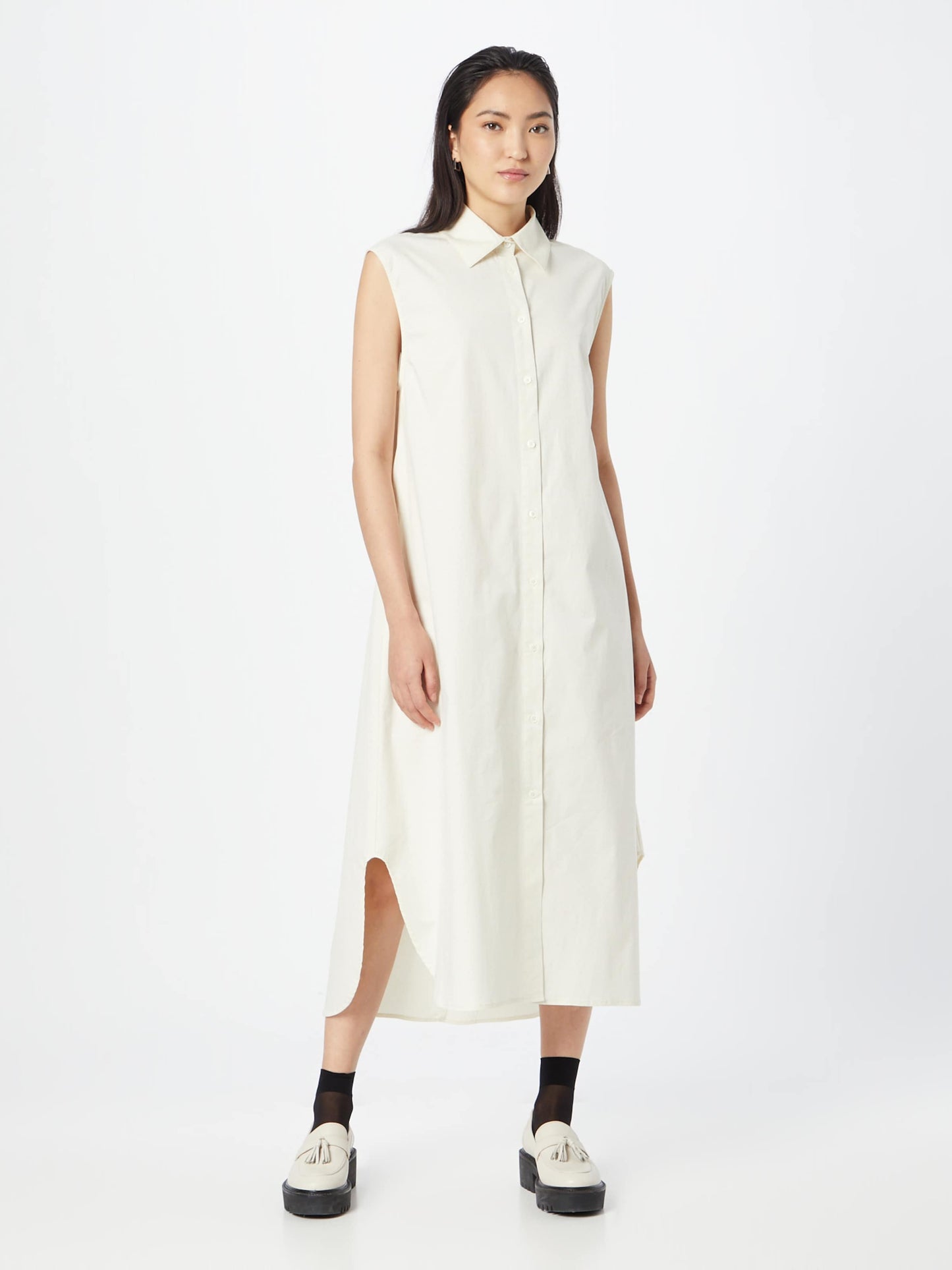 Minimum Blousejurken Blousejurk ZASIO Dames Ecru