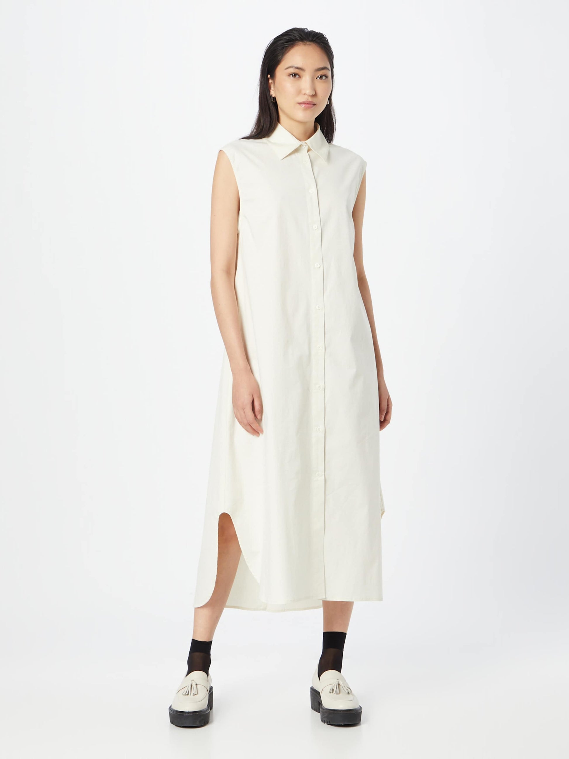 Minimum Blousejurken Blousejurk ZASIO Dames Ecru