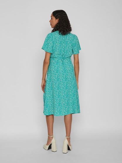 Vila Midi Jurken Jurk Dames Groen / Jade Groen