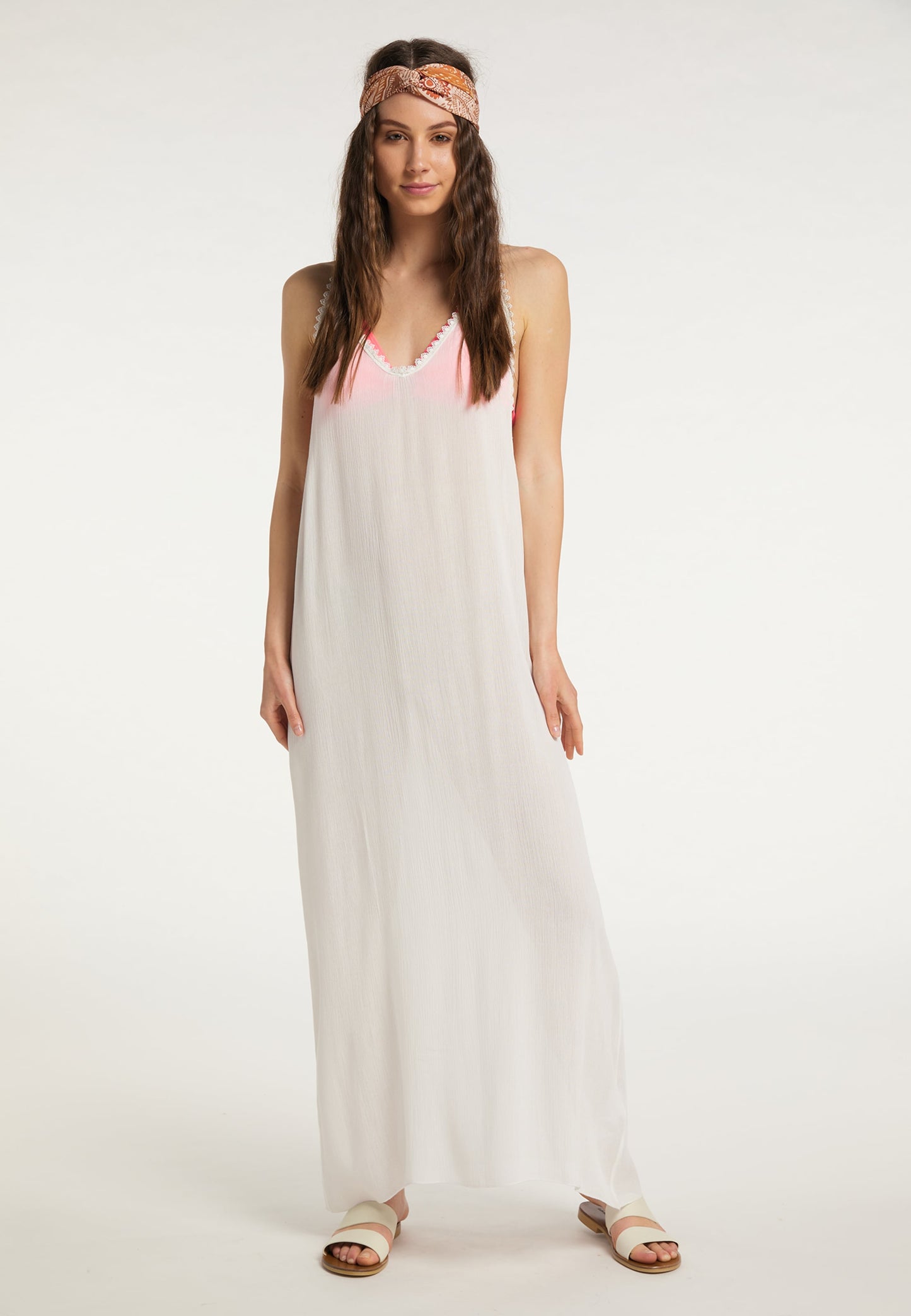 IZIA Strandjurkjes Strandjurk Dames Wit