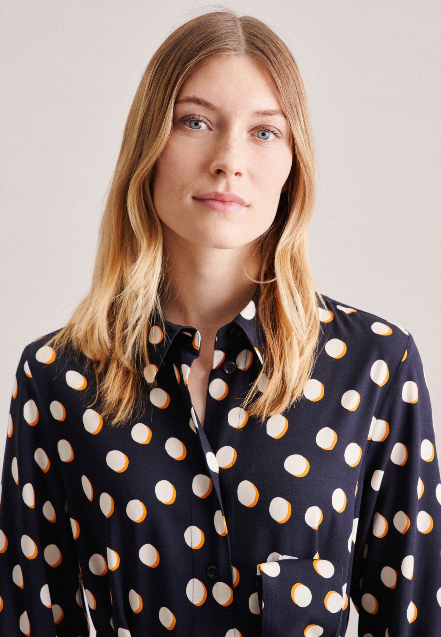 Seidensticker Blousejurken Blousejurk Schwarze Rose Dames Donkerblauw