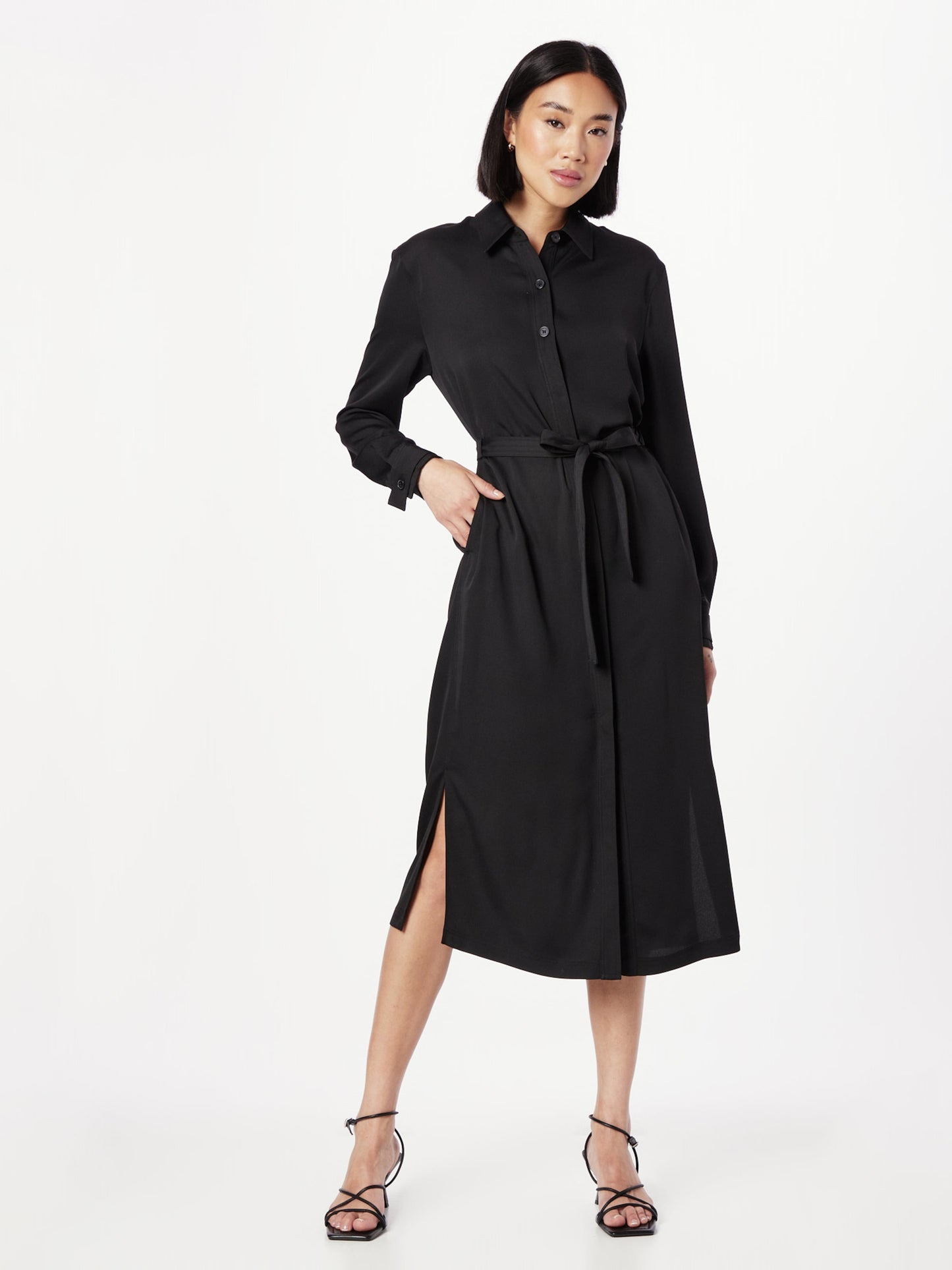 Calvin Klein Blousejurken Blousejurk UTILITY Dames Zwart