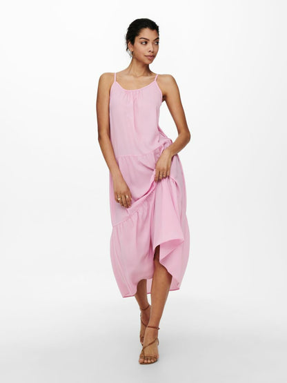 ONLY Midi Jurken Jurk Dames Rosa