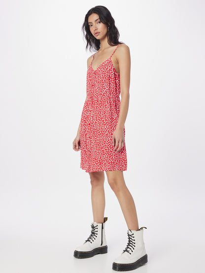 Pieces Zomerjurken Zomerjurk TALA Dames Knalrood