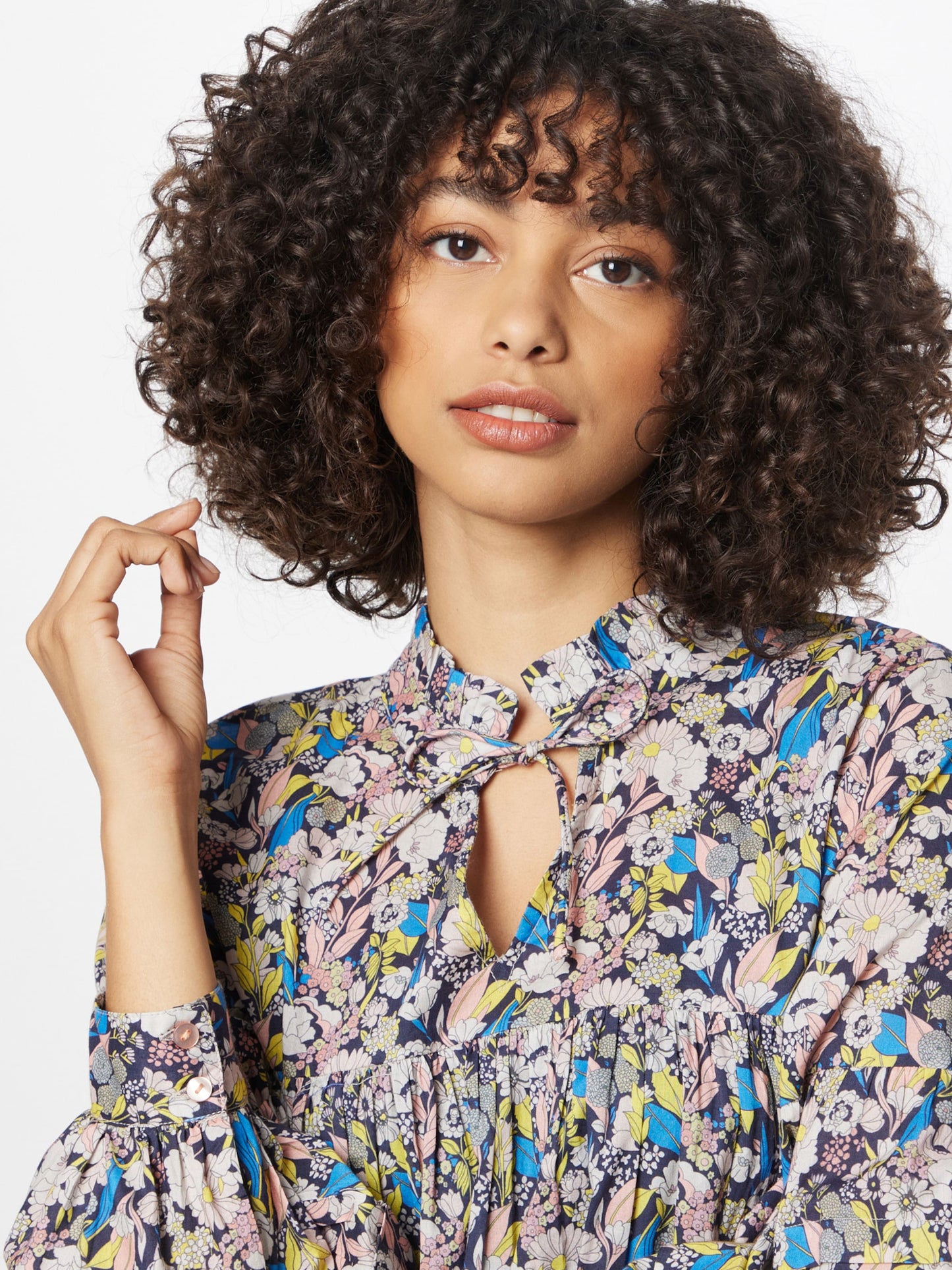 Lollys Laundry Blousejurken Blousejurk Georgia Dames Blauw / Donkerblauw