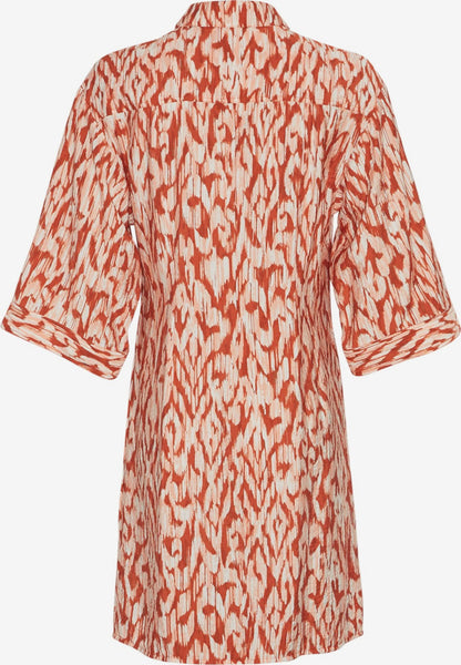 MOSS COPENHAGEN Blousejurken Blousejurk Orlena Ladonna Dames Taupe