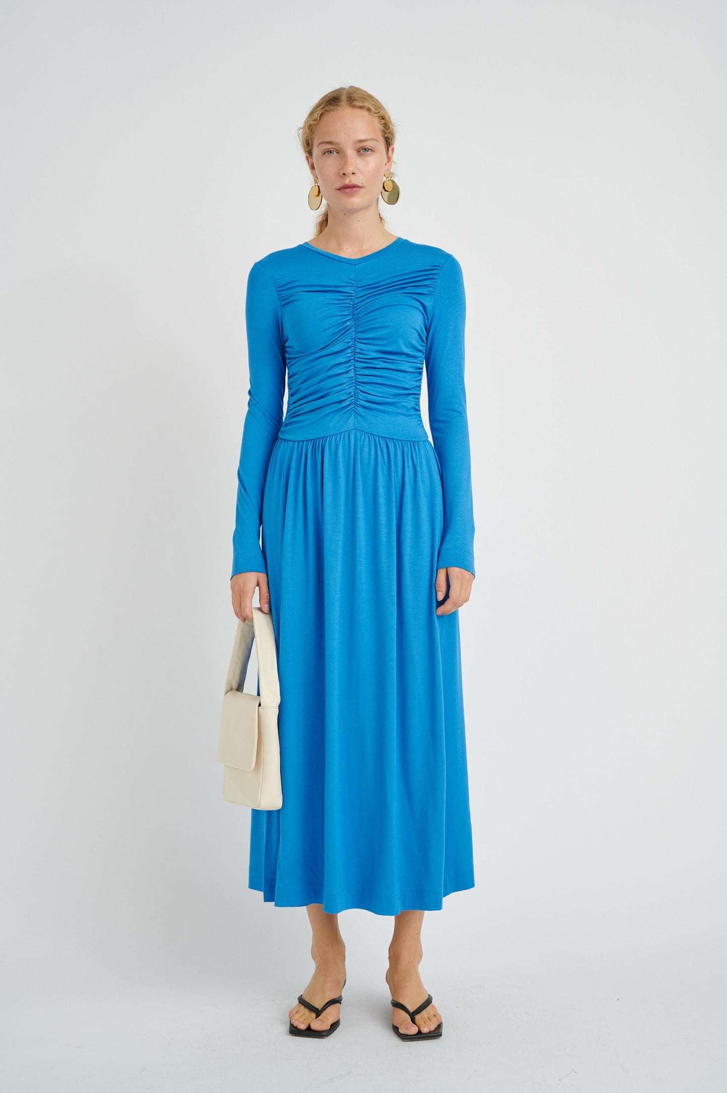 InWear Maxi Jurken Jurk Dames Hemelsblauw