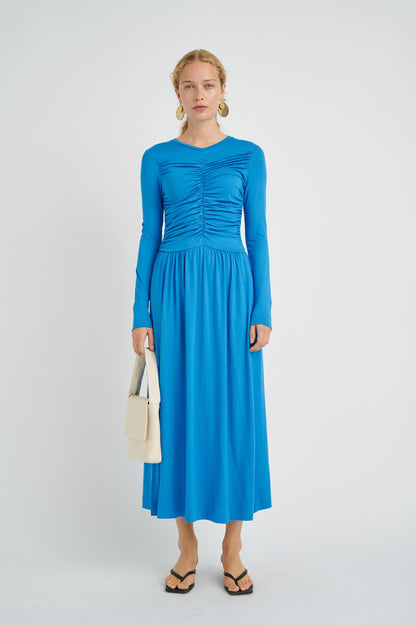 InWear Maxi Jurken Jurk Dames Hemelsblauw