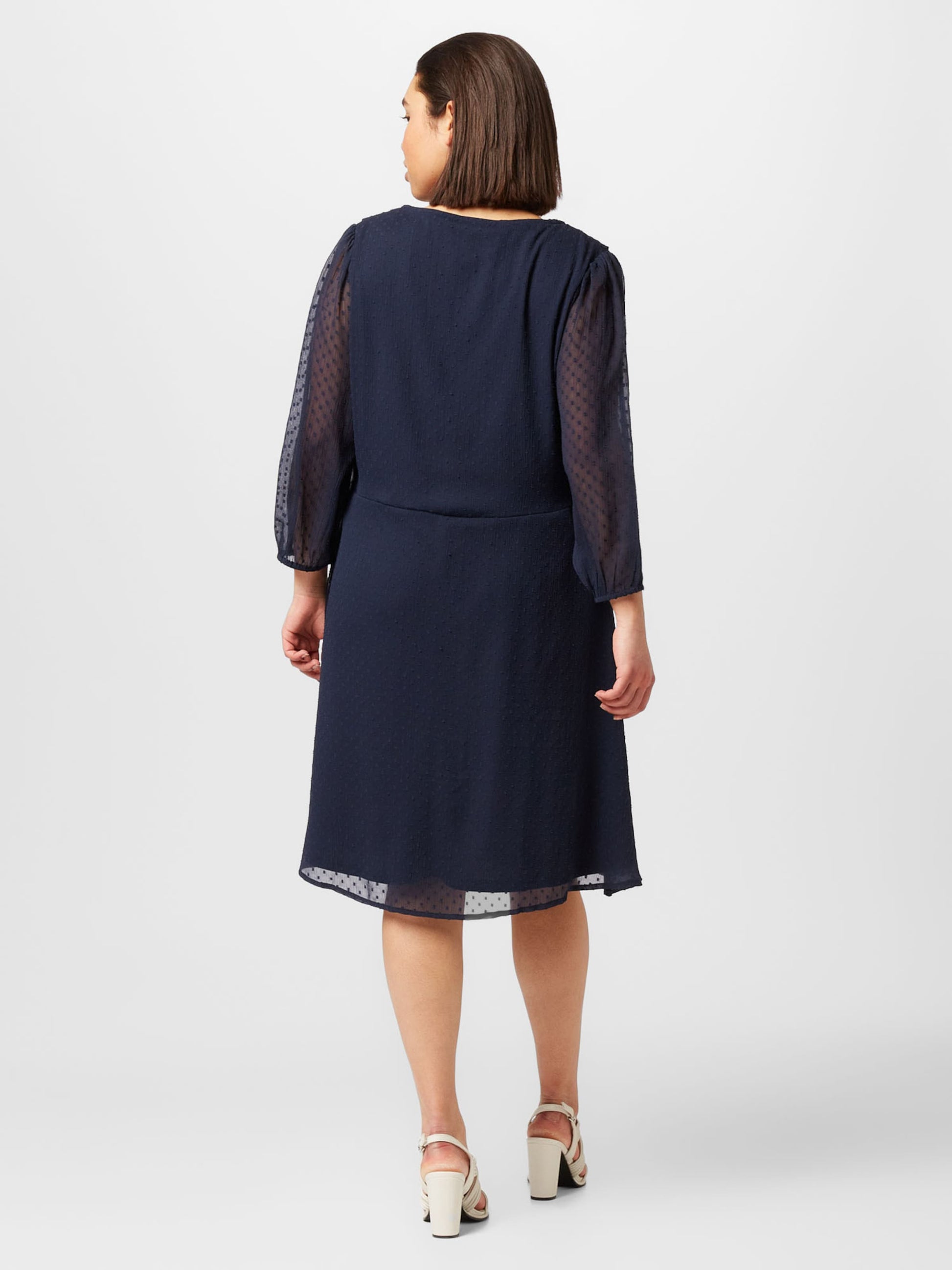 ONLY CARMAKOMA Mini Jurken Jurk NEW BETTINA Dames Nachtblauw