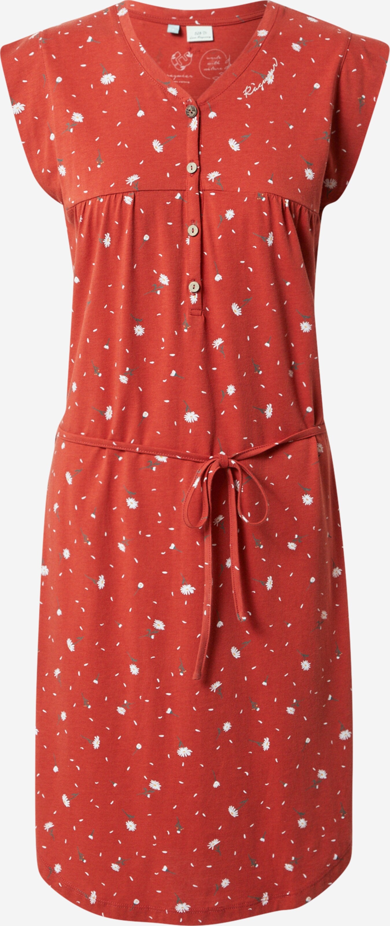 Ragwear Zomerjurken Zomerjurk ZOFKA Dames Oranjerood