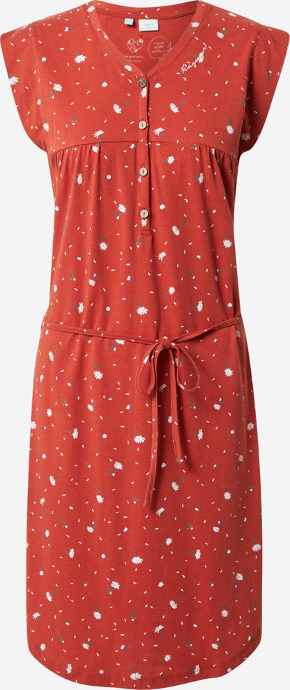 Ragwear Zomerjurken Zomerjurk ZOFKA Dames Oranjerood