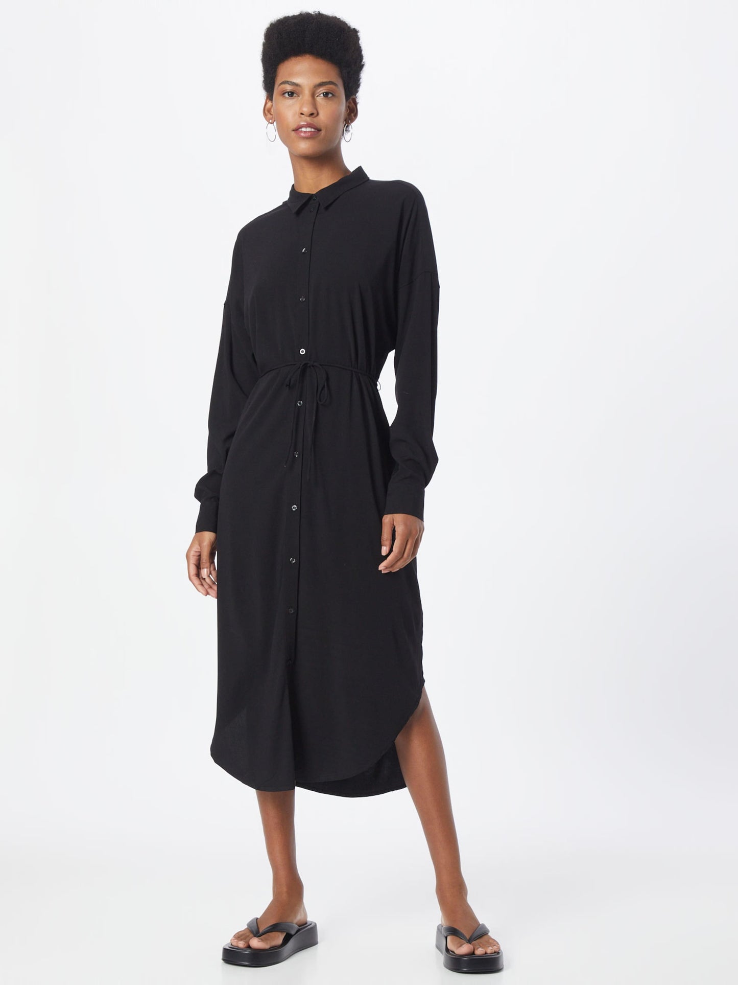 Soft Rebels Blousejurken Blousejurk Freedom Dames Zwart
