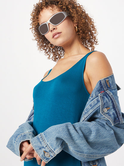 Pieces Maxi Jurken Jurk KALLI Dames Blauw