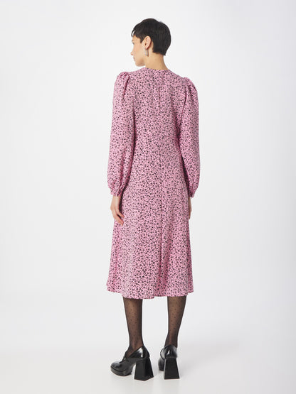 Monki Midi Jurken Jurk Dames Oudroze
