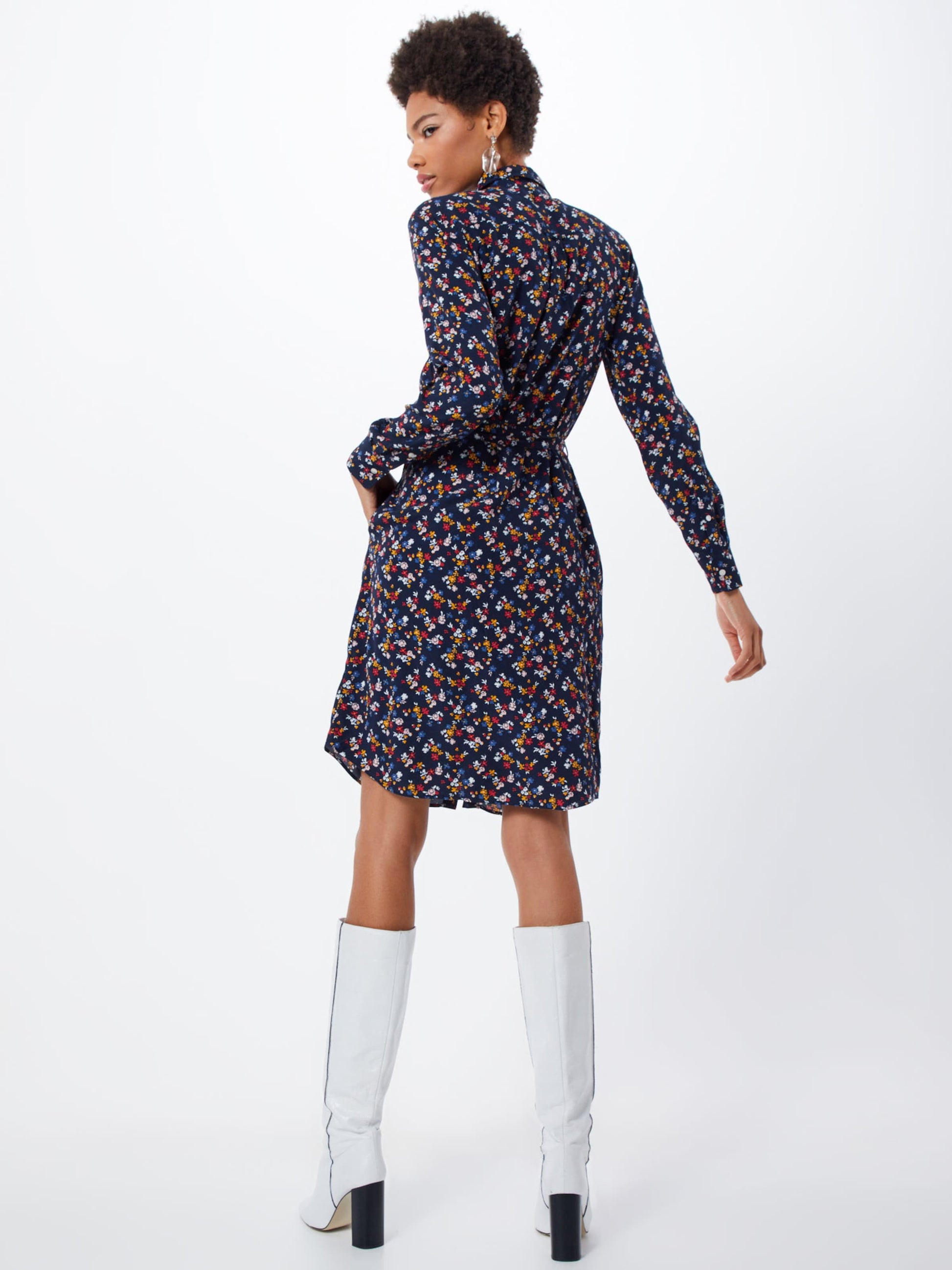 Gant Blousejurken Blousejurk Scribbled Dames Donkerblauw