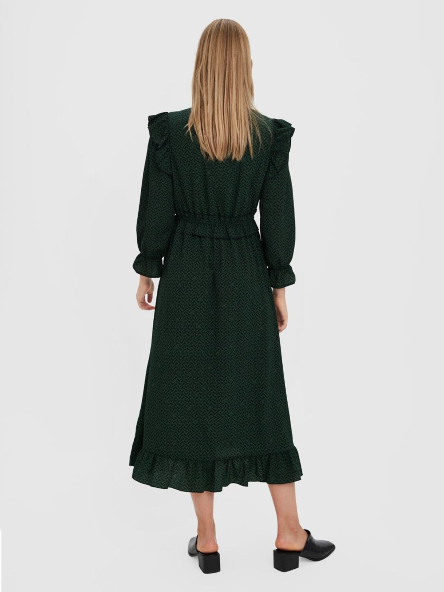 Vero Moda Midi Jurken Jurk Vienna Dames Groen