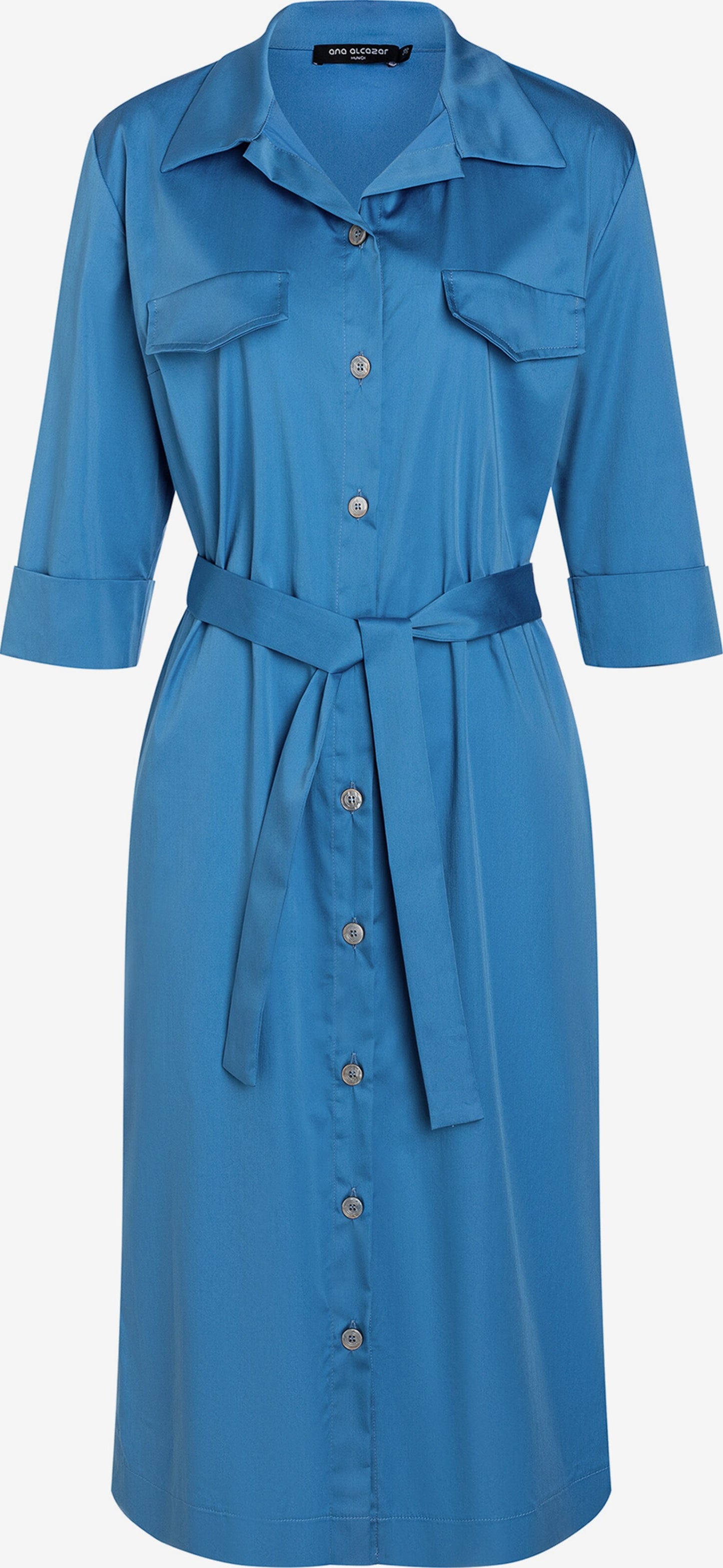 Ana Alcazar Midi Jurken Jurk Fafara Dames Blauw
