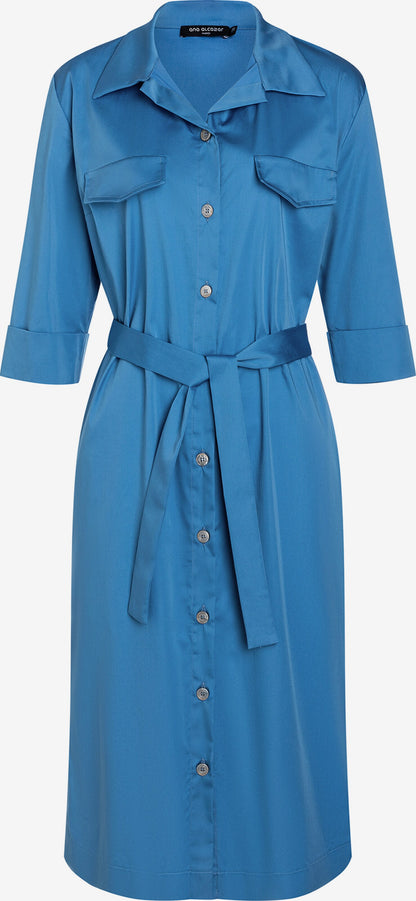 Ana Alcazar Midi Jurken Jurk Fafara Dames Blauw