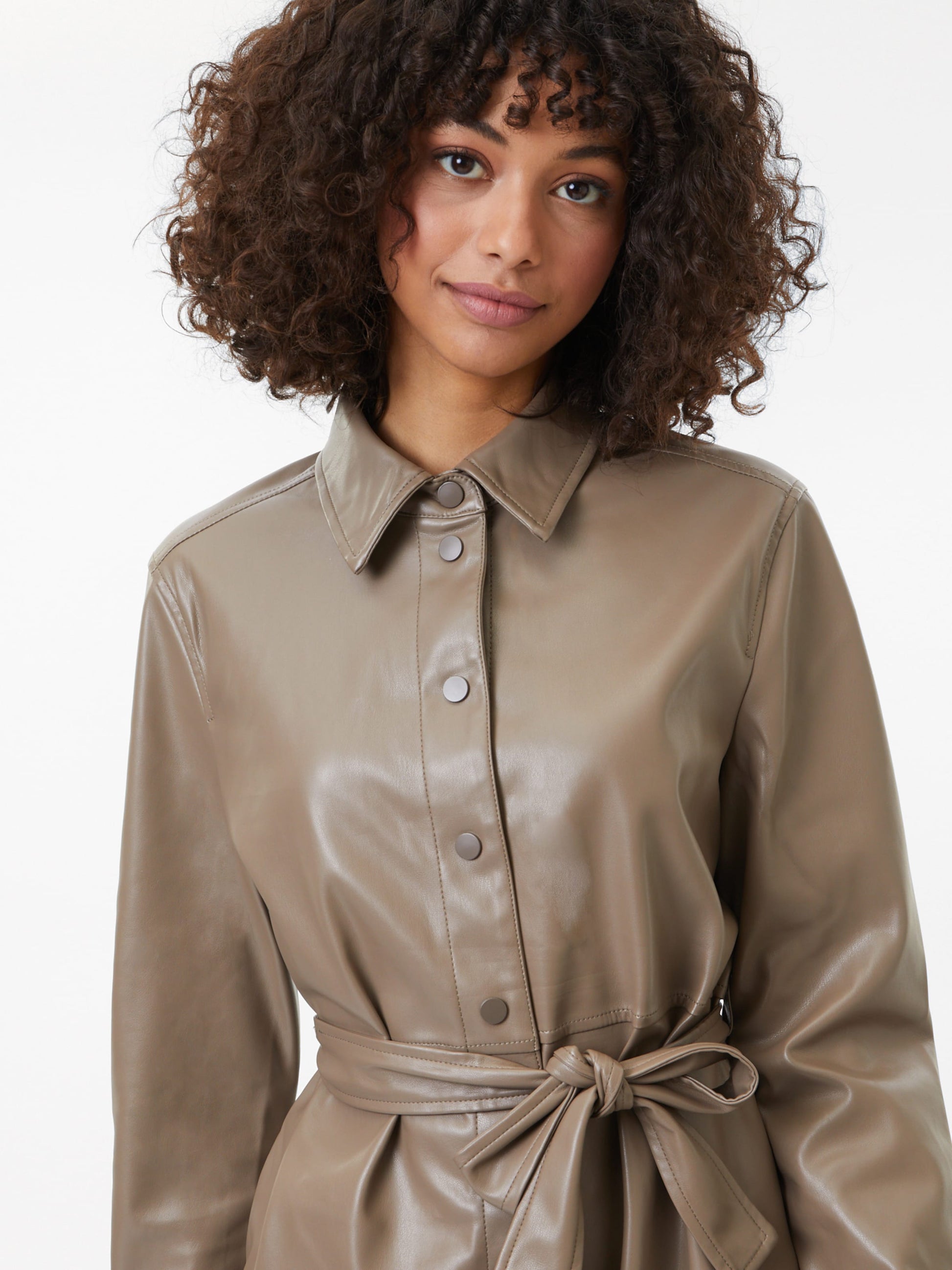 ONLY Blousejurken Blousejurk AINO Dames Chocoladebruin