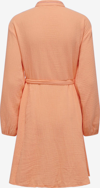 ONLY Blousejurken Blousejurk THYRA Dames Abrikoos