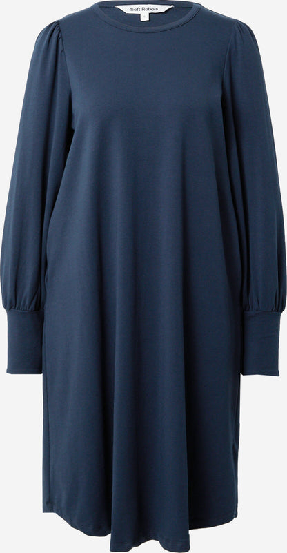 Soft Rebels Mini Jurken Jurk Danielle Dames Nachtblauw
