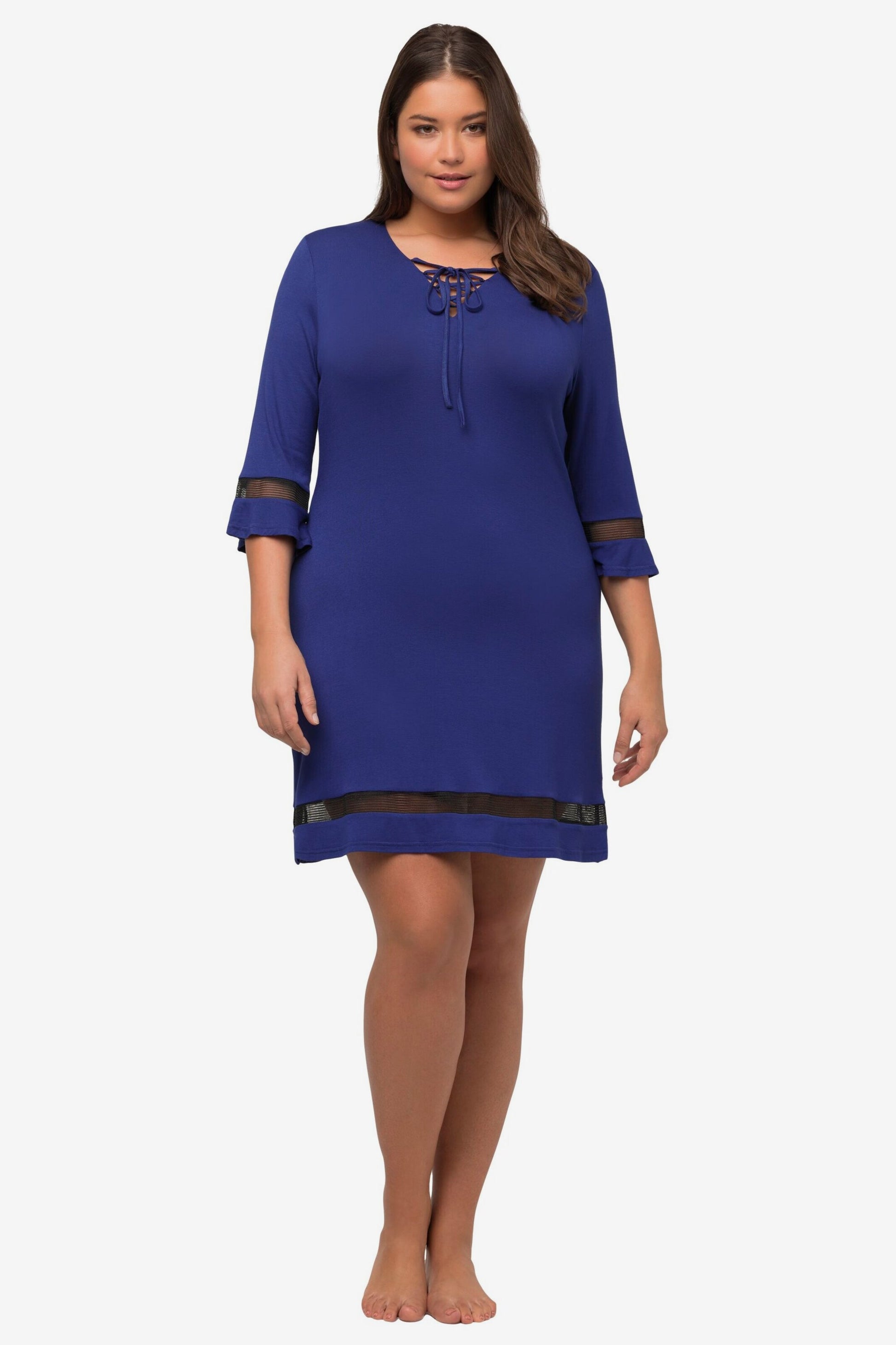 Ulla Popken Strandjurkjes Strandjurk Dames Violetblauw