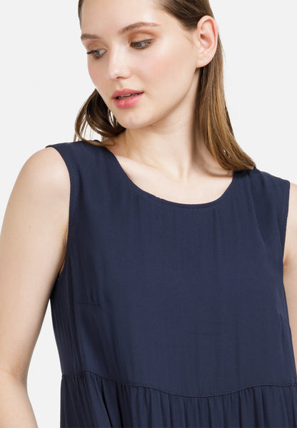 HELMIDGE Zomerjurken Zomerjurk Dames Donkerblauw