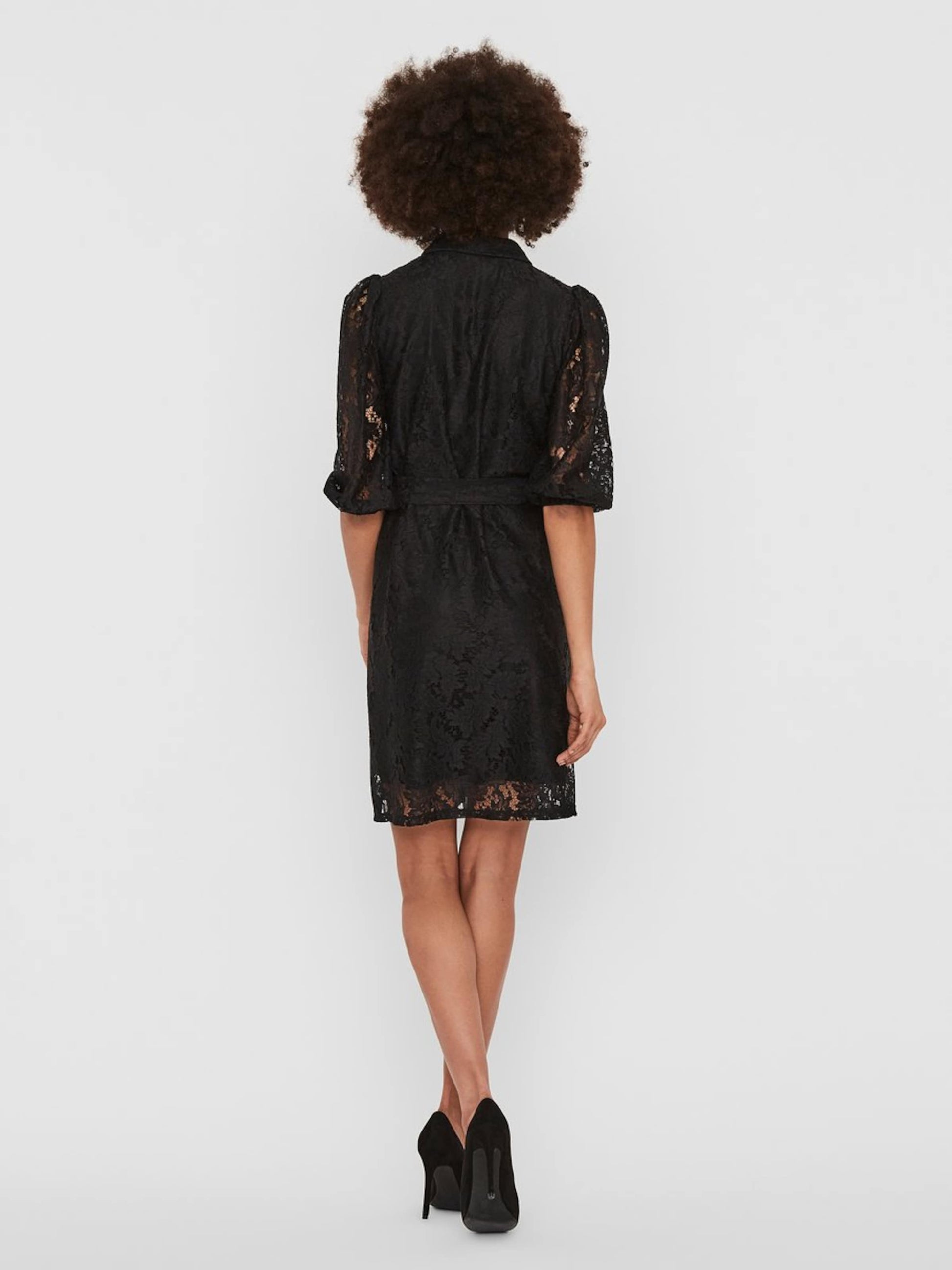 Vero Moda Blousejurken Blousejurk BONNA Dames Zwart