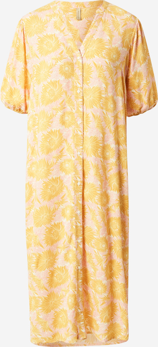 Soyaconcept Blousejurken Blousejurk DARA Dames Geel