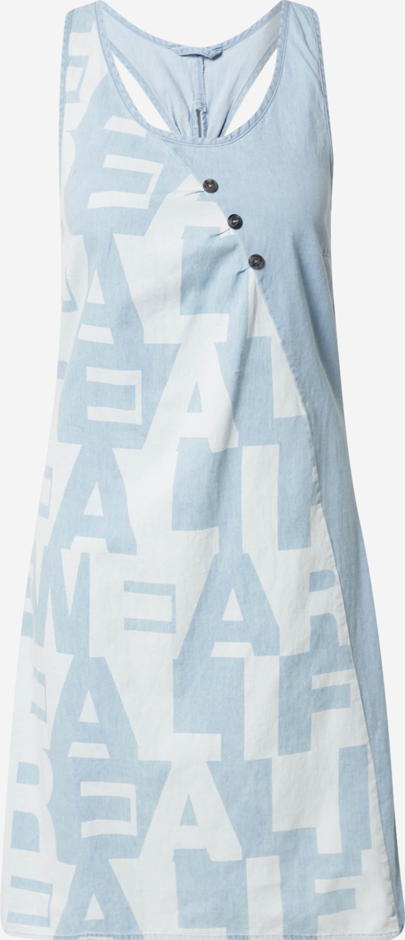  Mini Jurken Loosefit Jurk CameronAK Dames Lichtblauw / Wit