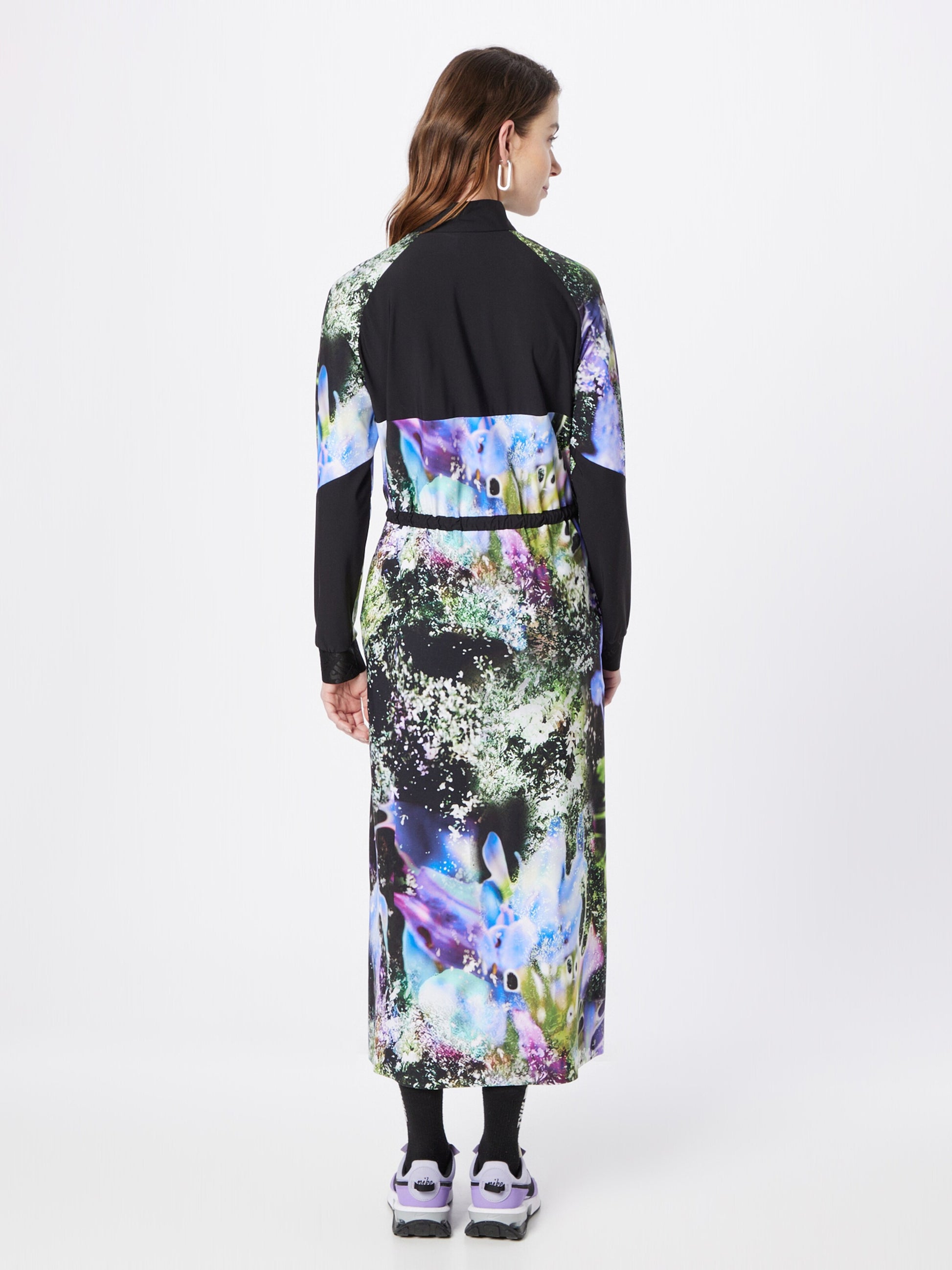  Maxi Jurken Jurk Flower Dames Jade Groen / Lichtgroen