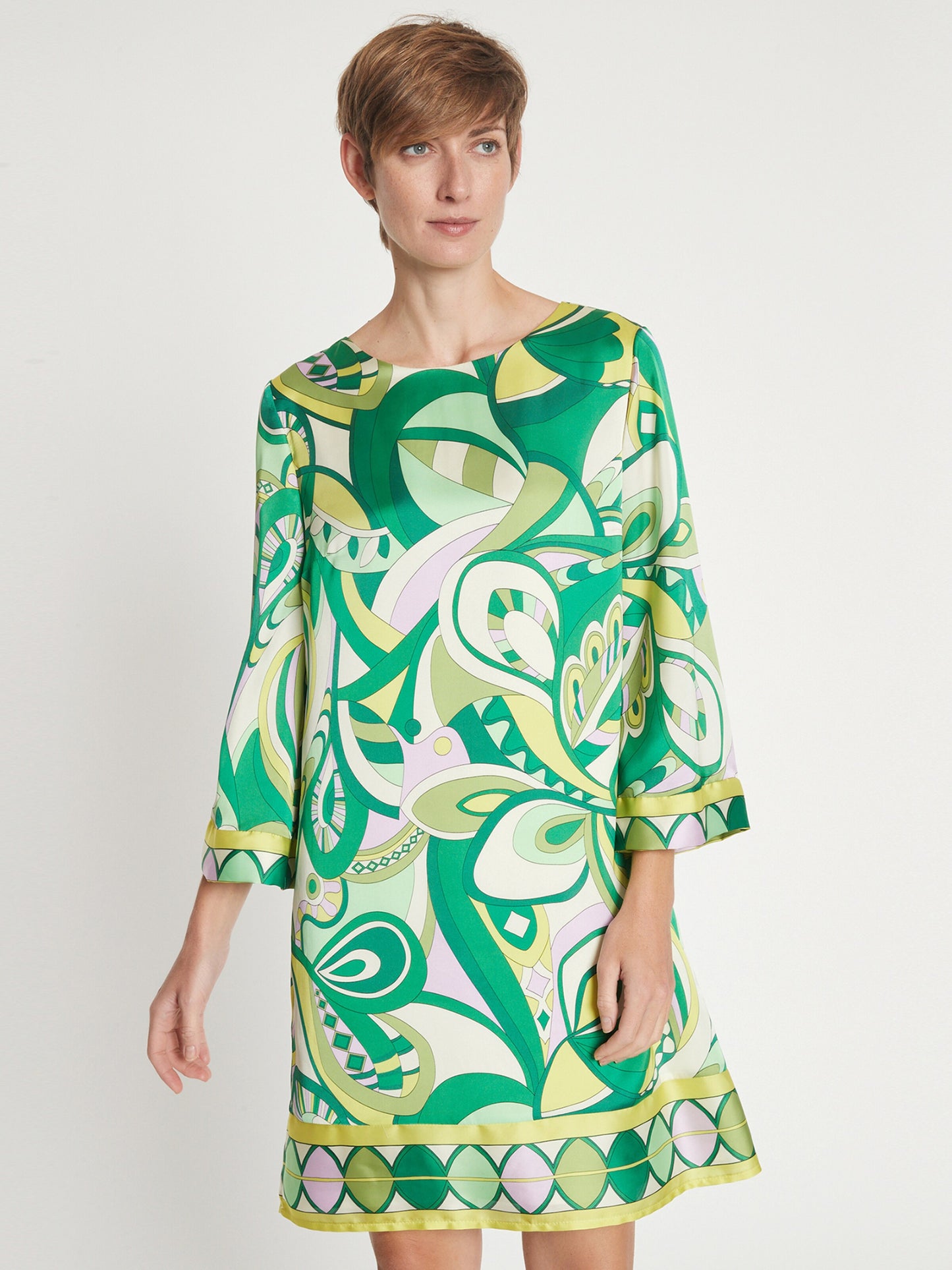 Ana Alcazar Mini Jurken Jurk Lewa Dames Groen / Olijfgroen / Riet